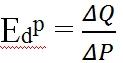 Формула расчета единичной эластичности