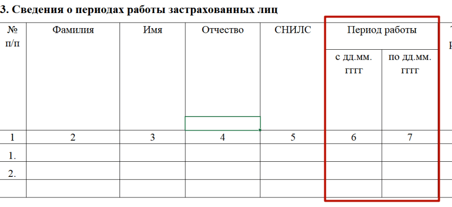 Изображение - Отчет по форме сзв-стаж в 2019-2020 году (бланк и образец заполнения) svedeniya-o-periodakh-raboty-zastrakhovannykh-lits